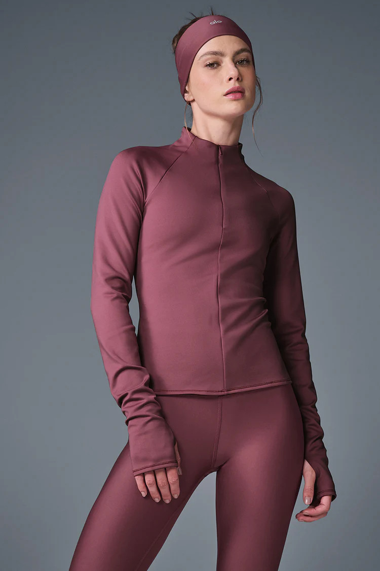 Airlift Winter Warm 1/4 Zip Long Sleeve | Alo Yoga (US)