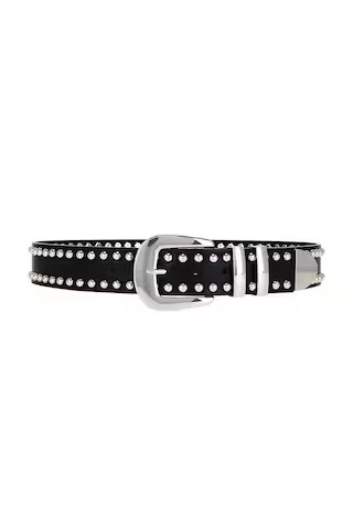 petit moments Double Barrel Belt in Black & Silver from Revolve.com | Revolve Clothing (Global)