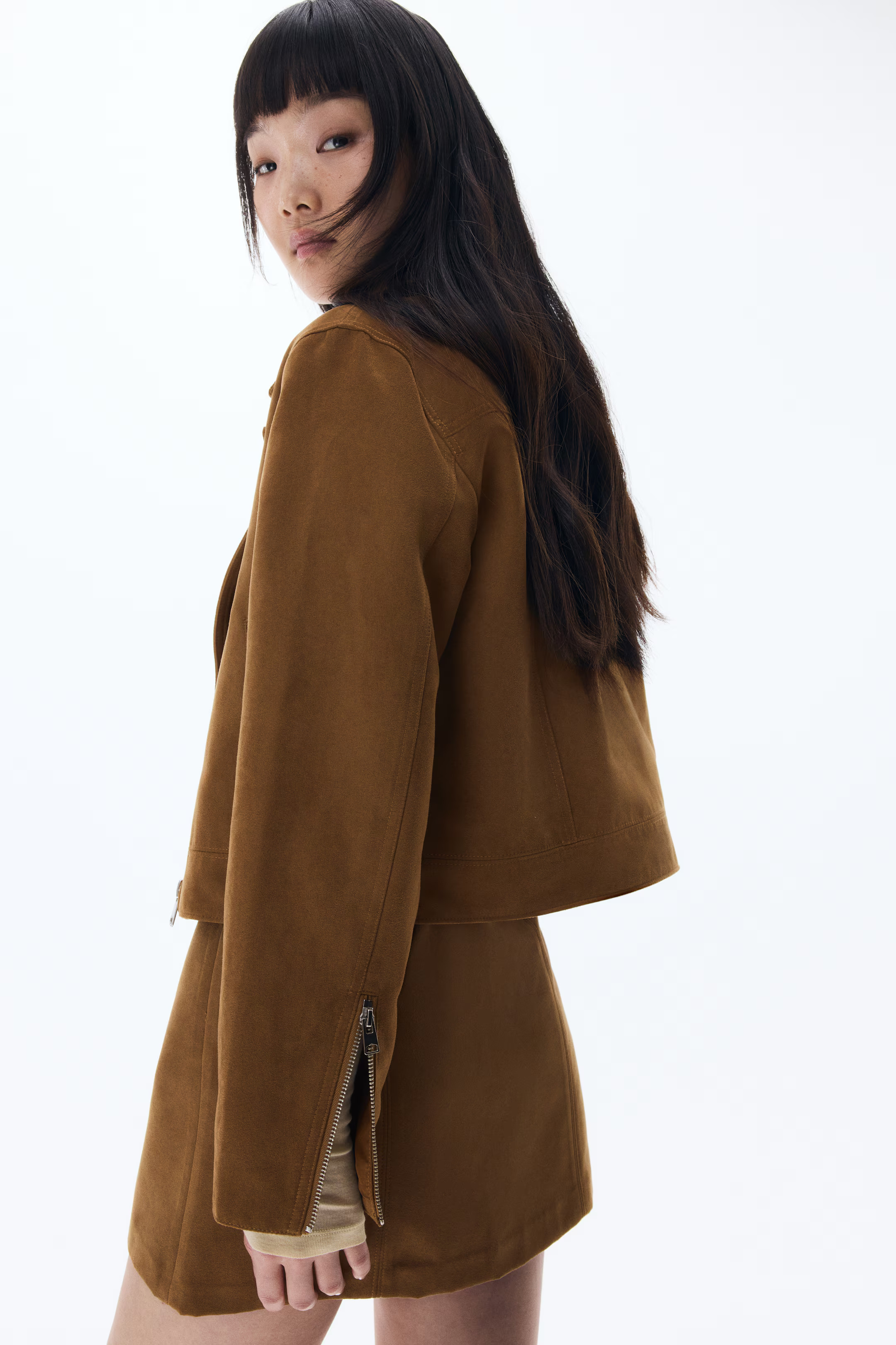 Short biker jacket | H&M (UK, MY, IN, SG, PH, TW, HK)