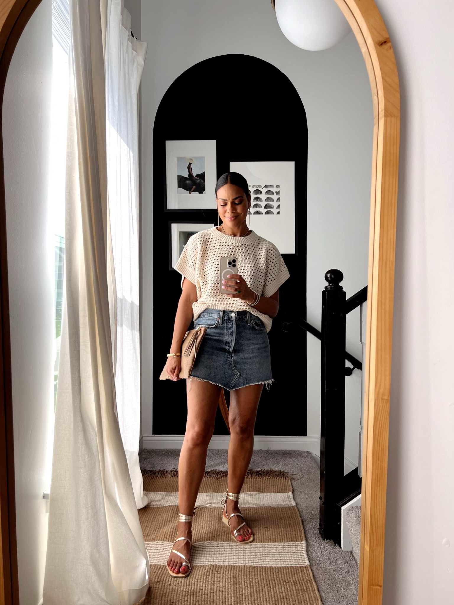 Neutral and denim combo from Evereve - everything is true to size!

#LTKstyletip