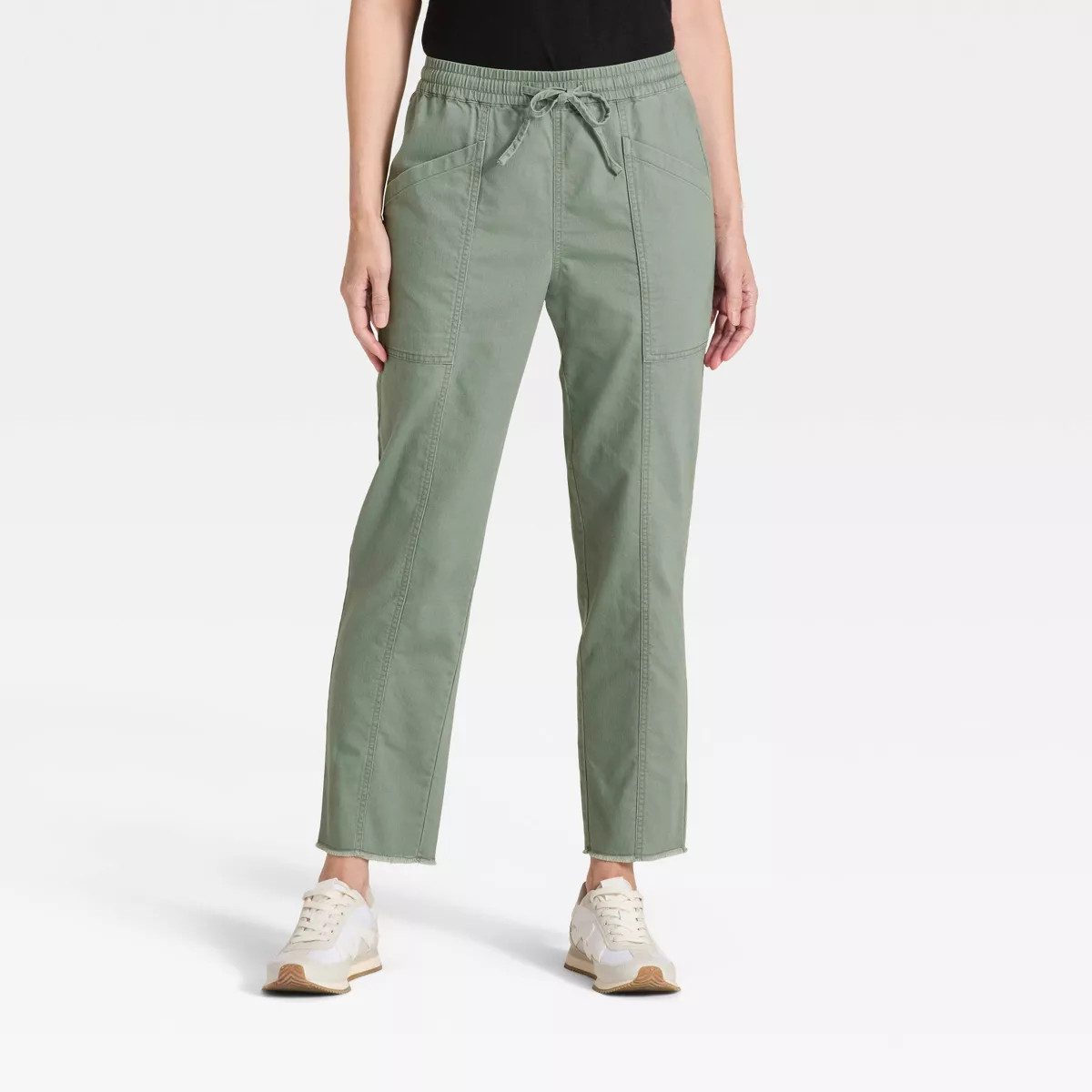 Women's Mid-Rise Tie-Waist Pull-On Pants - Universal Thread™ | Target