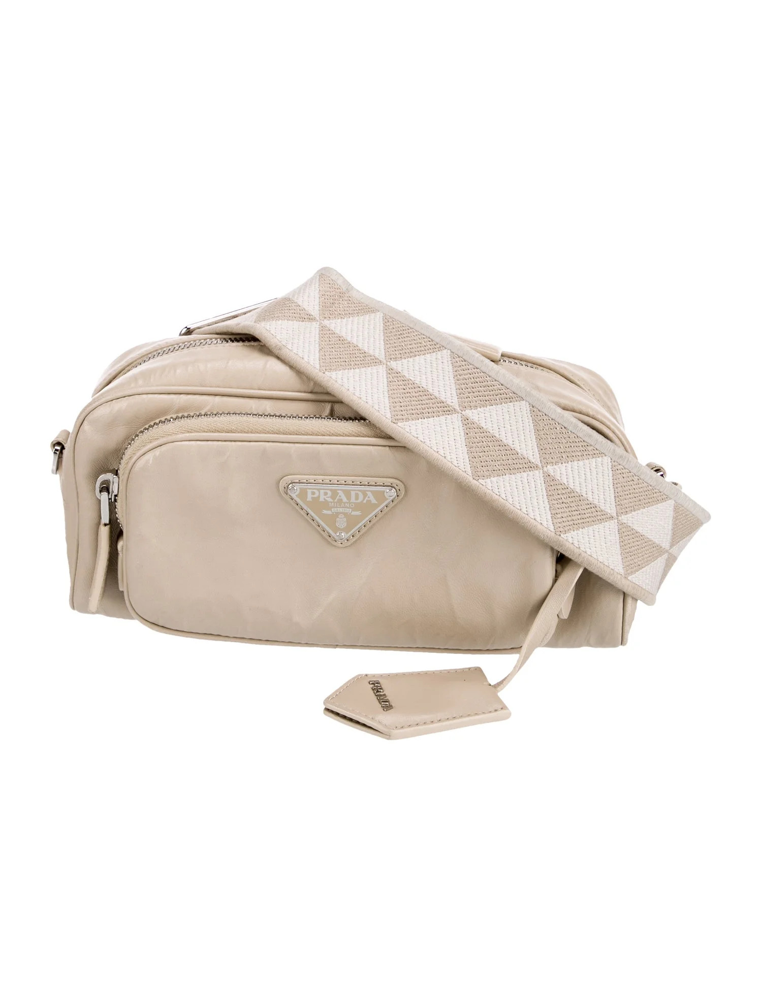 Enameled Metal Triangle Belt Bag | The RealReal