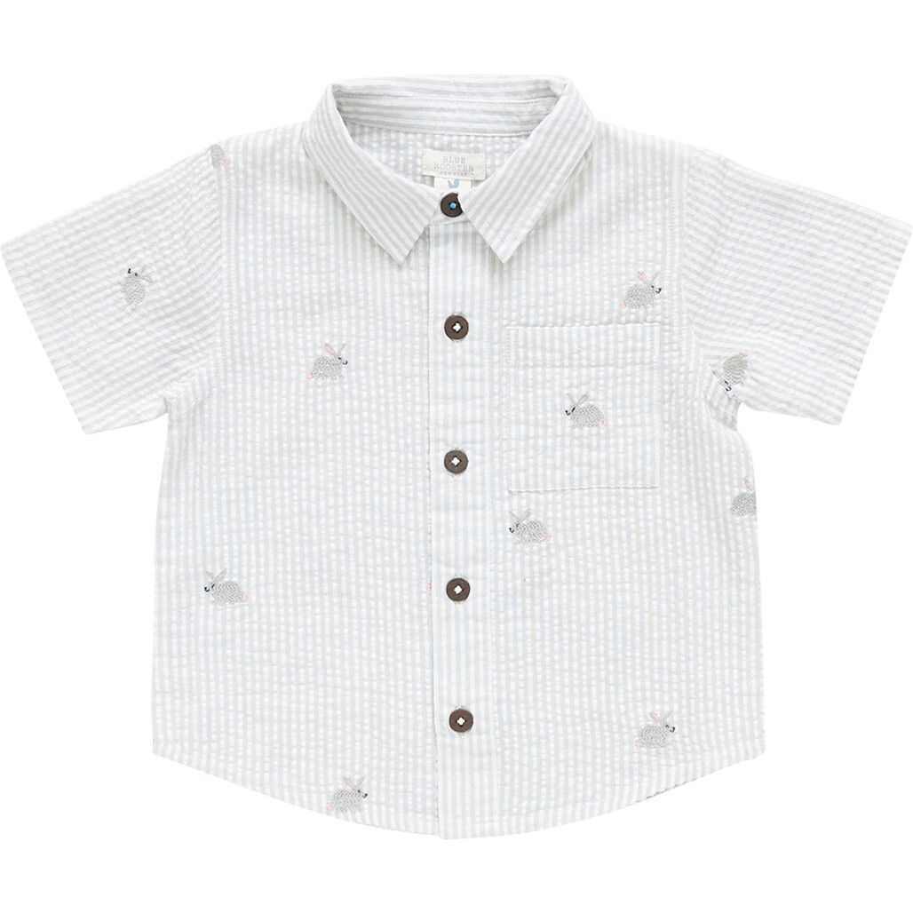 Boys Jack Shirt, Bunny Embroidery | Maisonette