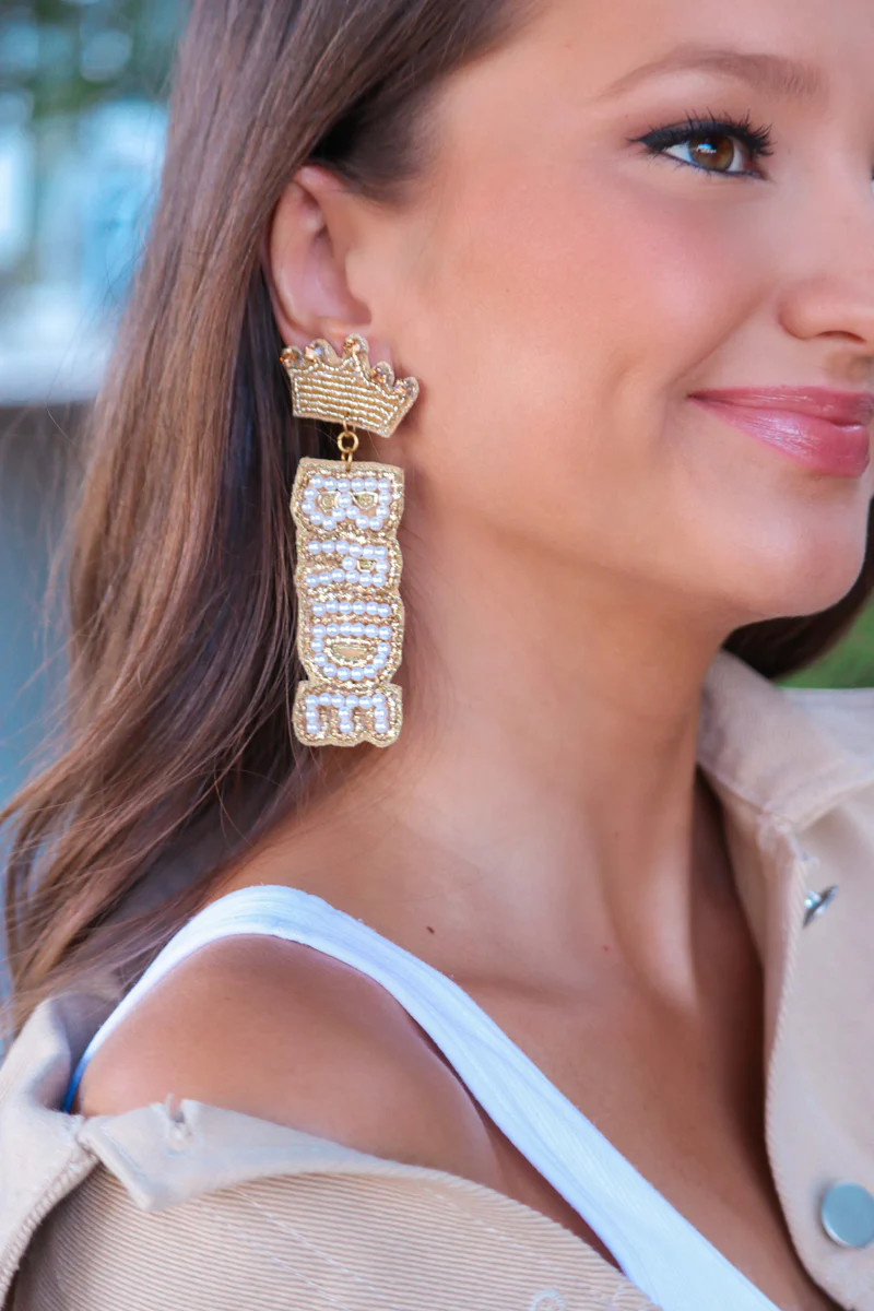 Gold Bride Earring | Matte Blaque