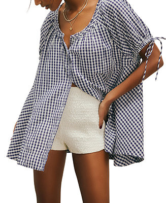 Women's Farley Gingham Tunic Top | Macy's