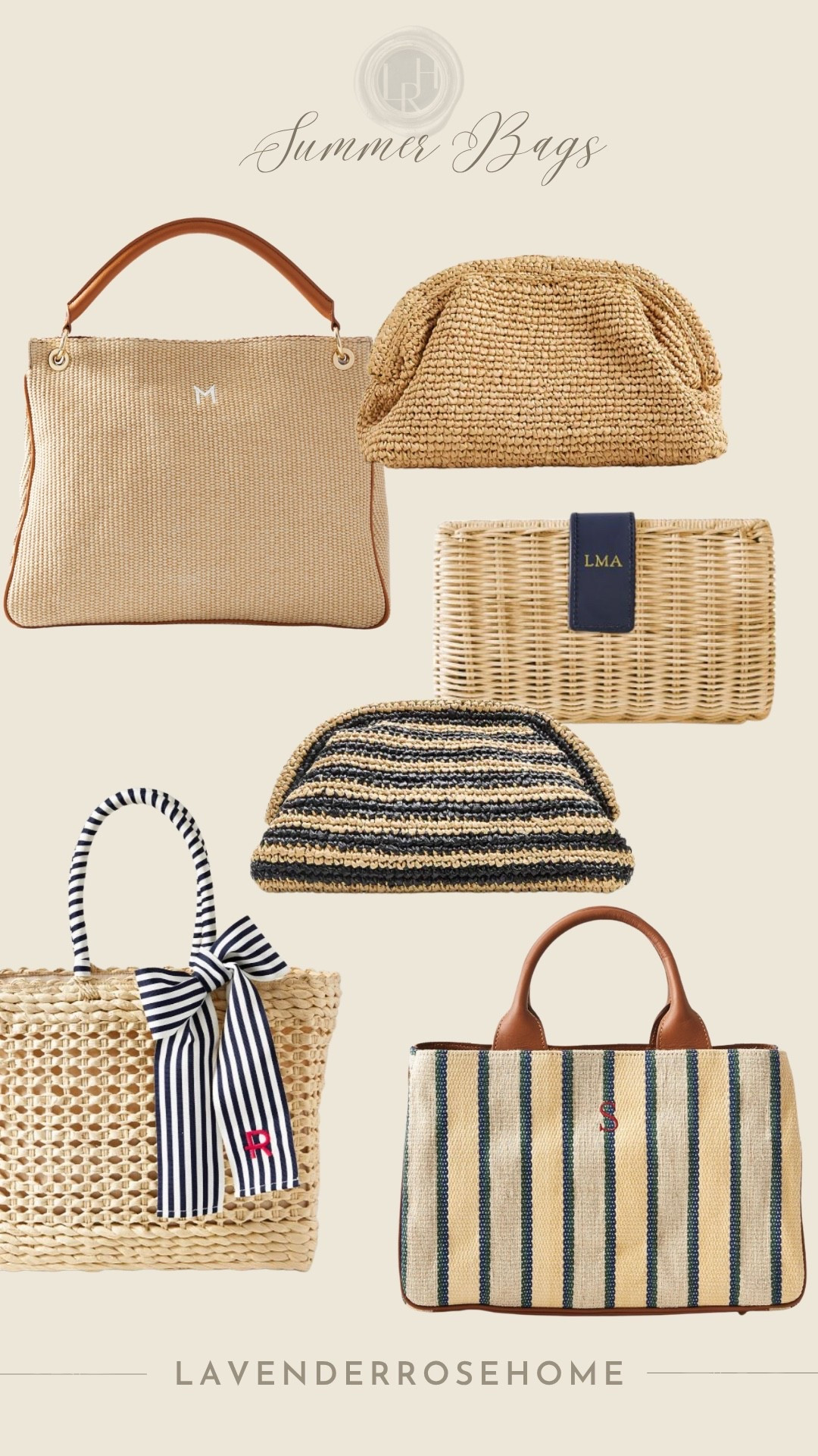Love these woven options for summer and most are on sale!

Woven Straw Raffia Handbag Clutch. Summer Style. Shoulder Bag. Summer Stripes. Personalized. Monogram. LavenderRoseHome

#LTKHome #LTKSaleAlert