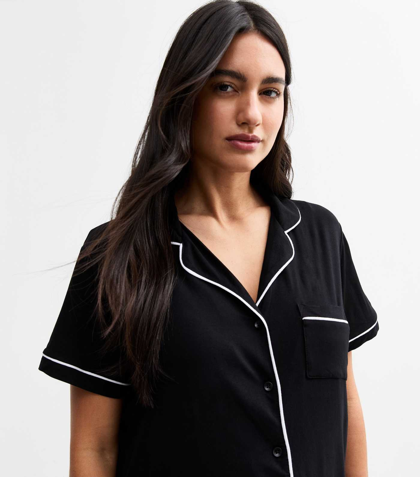 Maternity Black Short Sleeve Pyjamas | New Look | New Look (UK)