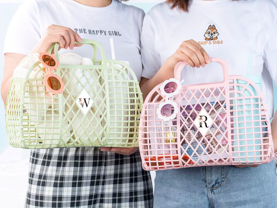Personalized Beach Bags for Girls Teen Girl Gift Bag Junior Bridesmaid Bag Floral Beach Tote Bag ... | Etsy (US)