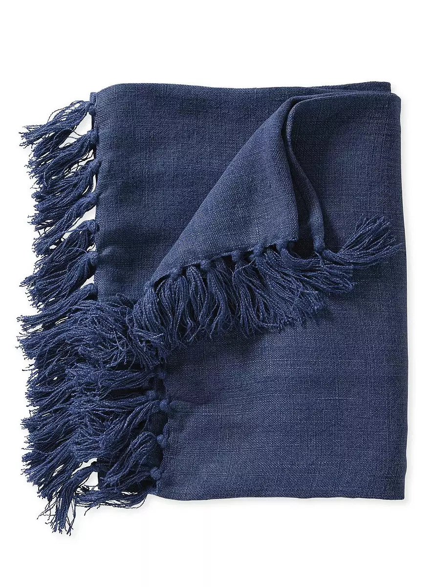 Mendocino Linen Throw | Serena and Lily