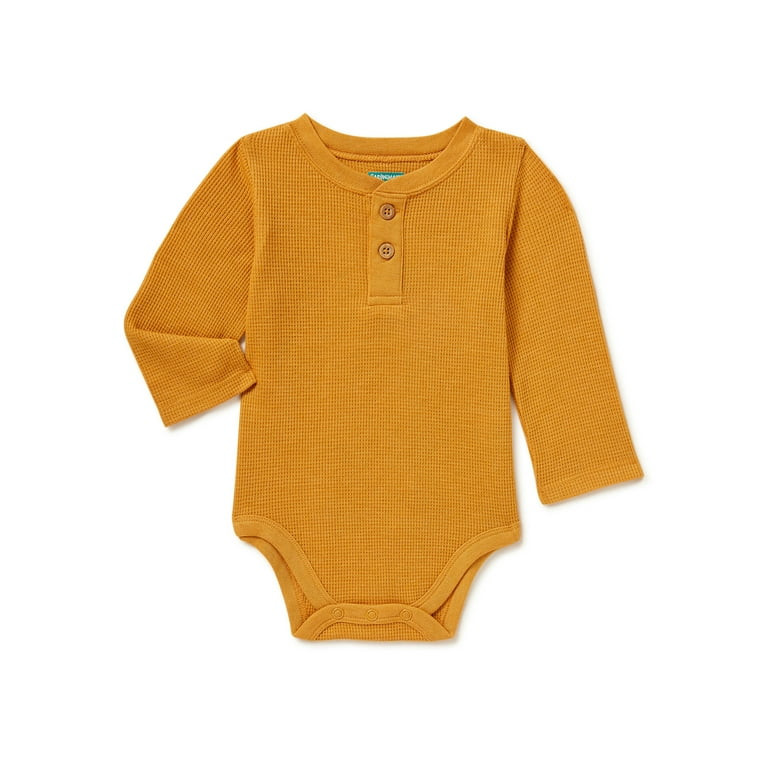 Garanimals Baby Boys Long Sleeve Thermal Bodysuit, Sizes 0 Months-24 Months - Walmart.com | Walmart (US)