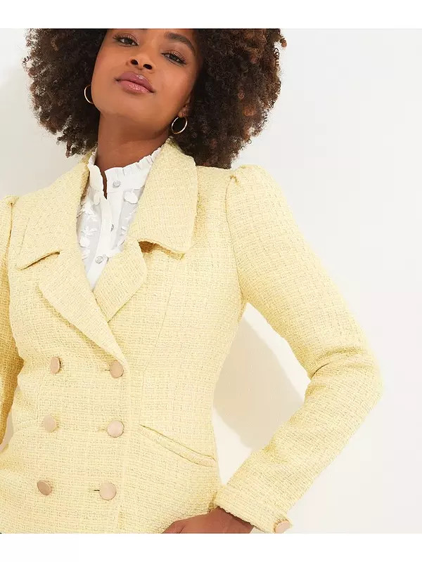 Joe Browns Boucle Blazer - Yellow | Very (UK)