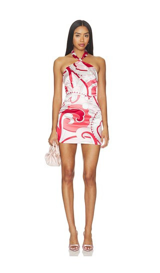 MORE TO COME Martine Halter Mini Dress in Red. - size S | Revolve Clothing (Global)