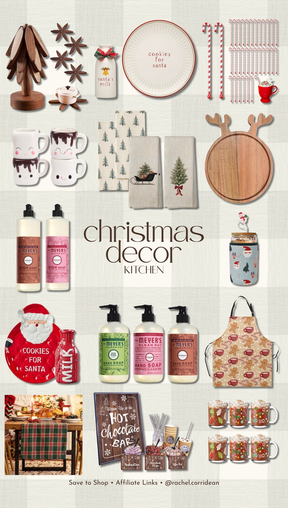 CHRISTMAS KITCHEN DECOR 🎄

Bring Christmas magic into your kitchen with the cutest holiday swaps — festive mugs, Santa plates, seasonal tea towels, Christmas dish soap, cookie jars, and the coziest hot cocoa station decor. These easy additions make your kitchen feel warm, playful, and holiday-ready without a full makeover. Think gingerbread details, candy cane spoons, cookie-night essentials, and classic Christmas tree prints. Save this for holiday hosting inspo and shop the full list. 🍪🎄✨


christmas kitchen decor, holiday kitchen ideas, festive mugs, christmas tea towels, santa cookie plate, hot cocoa bar decor, gingerbread kitchen decor, neutral christmas kitchen, holiday hosting ideas, christmas home inspo, kitchen christmas decorations

#LTKHoliday #LTKCyberWeek #LTKPetite