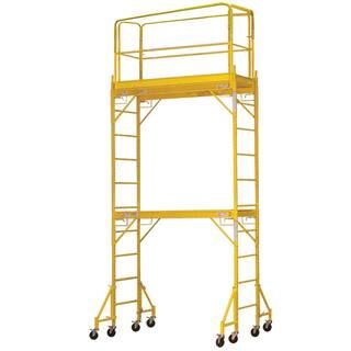 PRO-SERIES 2-Story Rolling Scaffold Tower with 1000 lb. Load Capacity 800364 - The Home Depot | The Home Depot