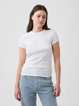 Modern Ribbed Crewneck T-Shirt | Gap Factory