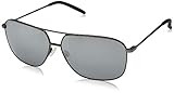 Maui Jim Kami w/ Patented PolarizedPlus2 Lenses Polarized Aviator Sunglasses, Gunmetal/Dual Mirror S | Amazon (US)