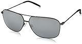 Maui Jim Kami w/ Patented PolarizedPlus2 Lenses Polarized Aviator Sunglasses, Gunmetal/Dual Mirror S | Amazon (US)