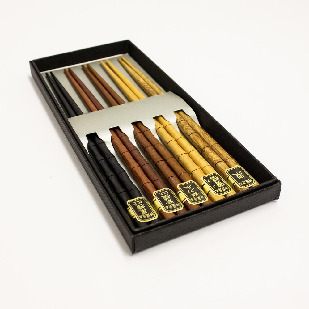BergHOFF Bamboo Chopsticks (Set of 5), Multi | The Home Depot