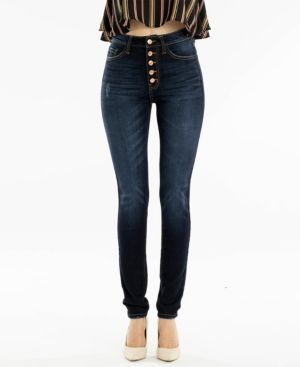 Kancan High Rise Button Fly Super Skinny Jeans | Macys (US)
