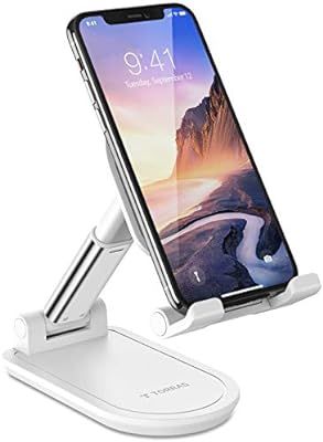 TORRAS Foldable Cell Phone Stand for Desk [Ultra-Portable], Adjustable Phone Holder for Office/Ho... | Amazon (US)