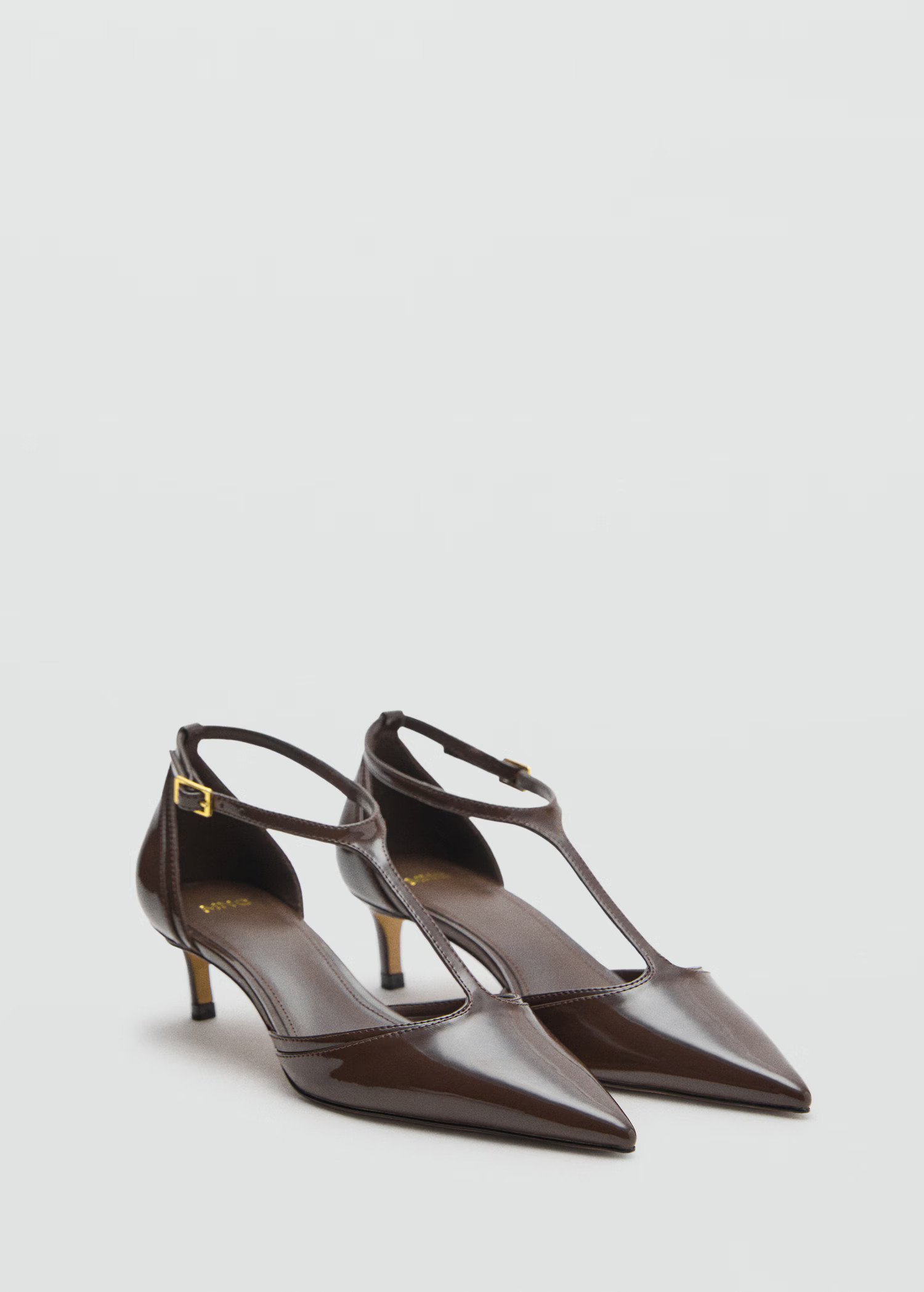 Chaussures vernies talon kitten heel - Femme | MANGO France métropolitaine | Mango EU