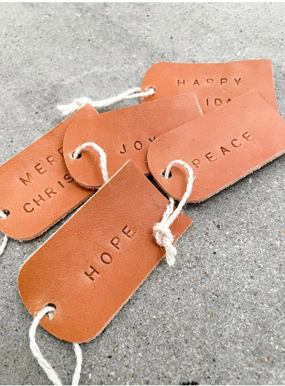 Holiday Leather Gift Tagcustom Leather Gift Tag,christmas Gift Tag, Wine Gift Tag, Merry Christma... | Etsy (US)