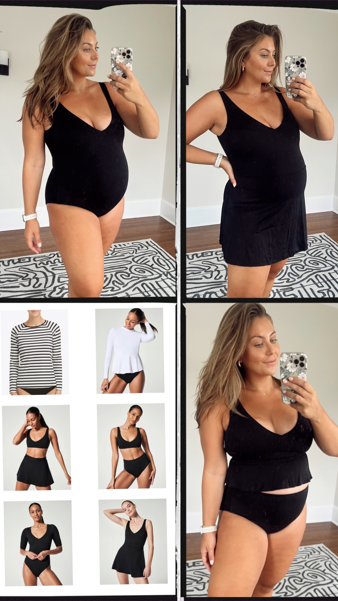 Brand new sculpting swimwear from Spanx! Currently wearing 1X but will probably be able to do my usual XL postpartum- use CARALYN10 towards your spanx swim purchase for 10% off and free shipping and returns 

#LTKswim #LTKstyletip #LTKcurves