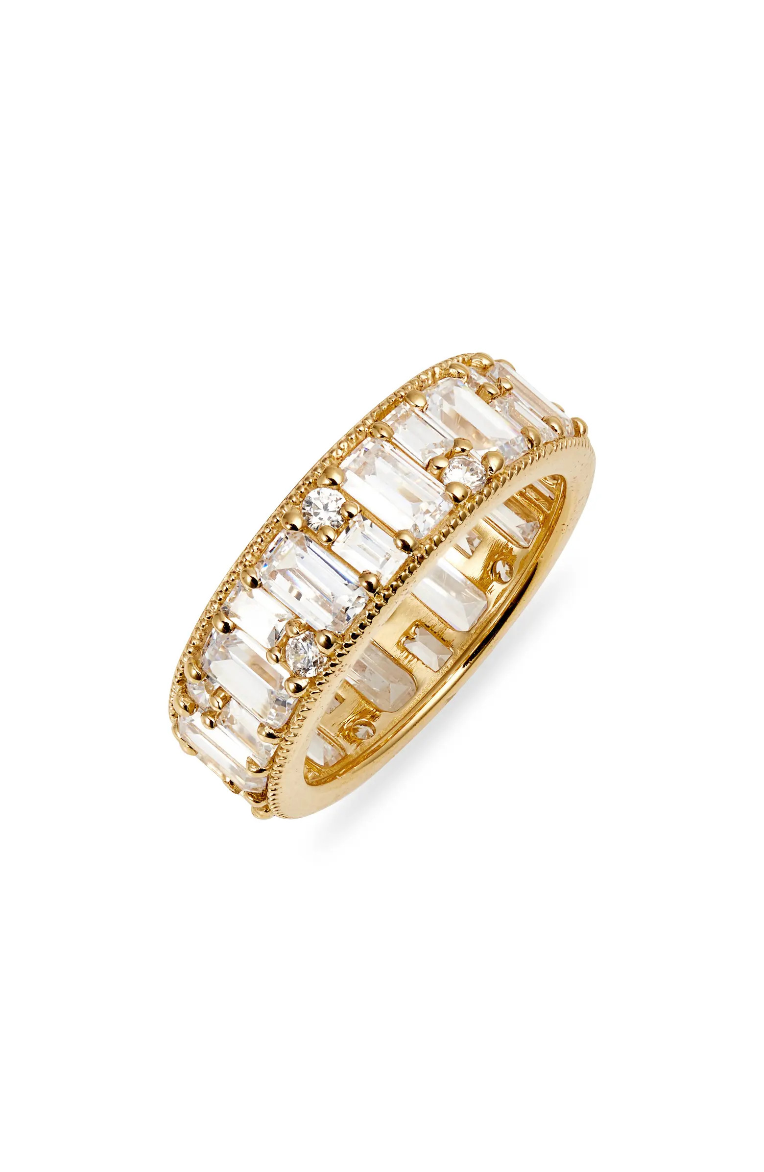 Nordstrom Sterling Silver & Cubic Zirconia Eternity Band Ring | Nordstrom | Nordstrom