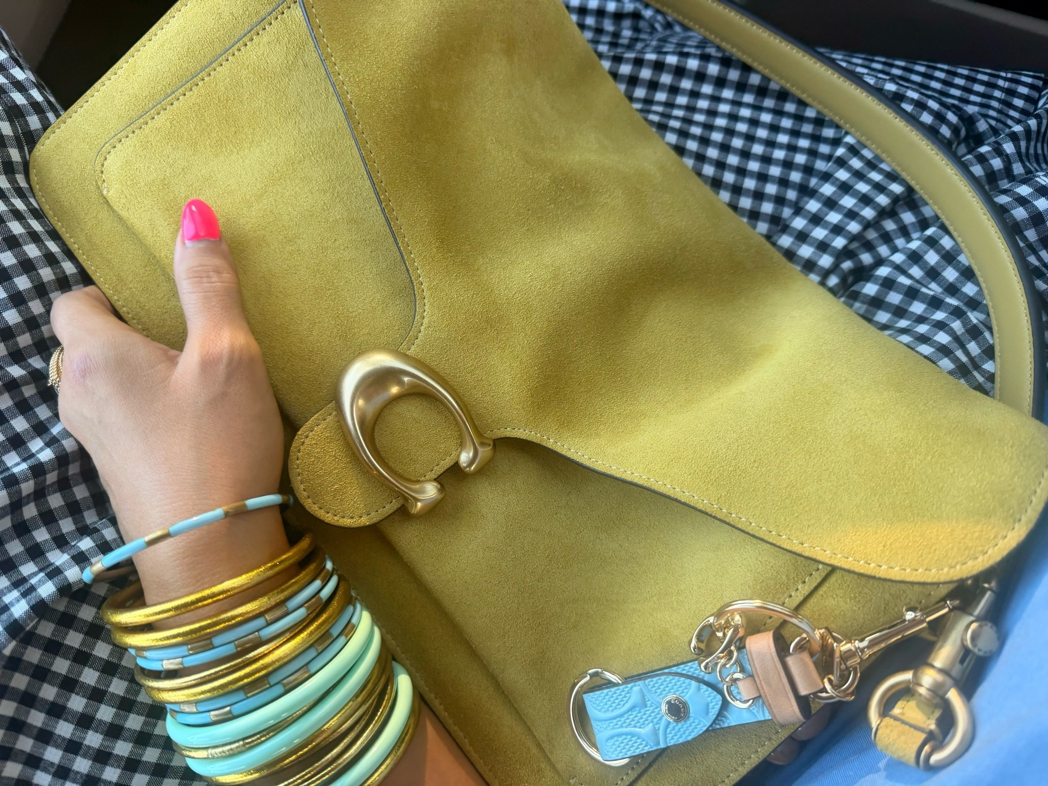 Bag and bangles of the day
