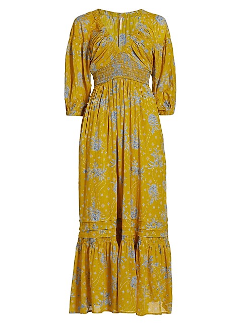 Golden Hour Floral Cotton Maxi Dress | Saks Fifth Avenue