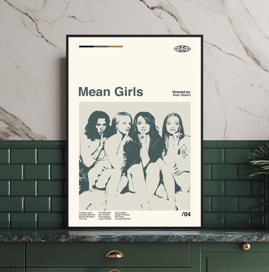 Mean Girls Poster, Mean Girls Movie, Mean Girls Movie Poster, Classic Movie, Custom Art, Retro Mo... | Etsy (US)