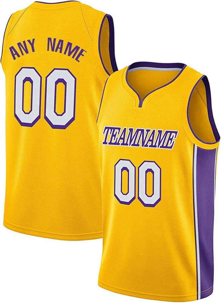 Amazon.com: Custom L.A.L. Basketball Jersey Uniform Personalized Shirt Team Name & Number Present... | Amazon (US)