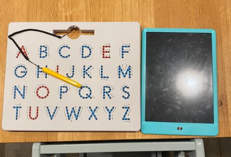 Current toddler “counter activity “ toys! This writing tablet and alphabet board has been a huge hit the last few weeks!

#LTKfamily #LTKbaby #LTKunder50