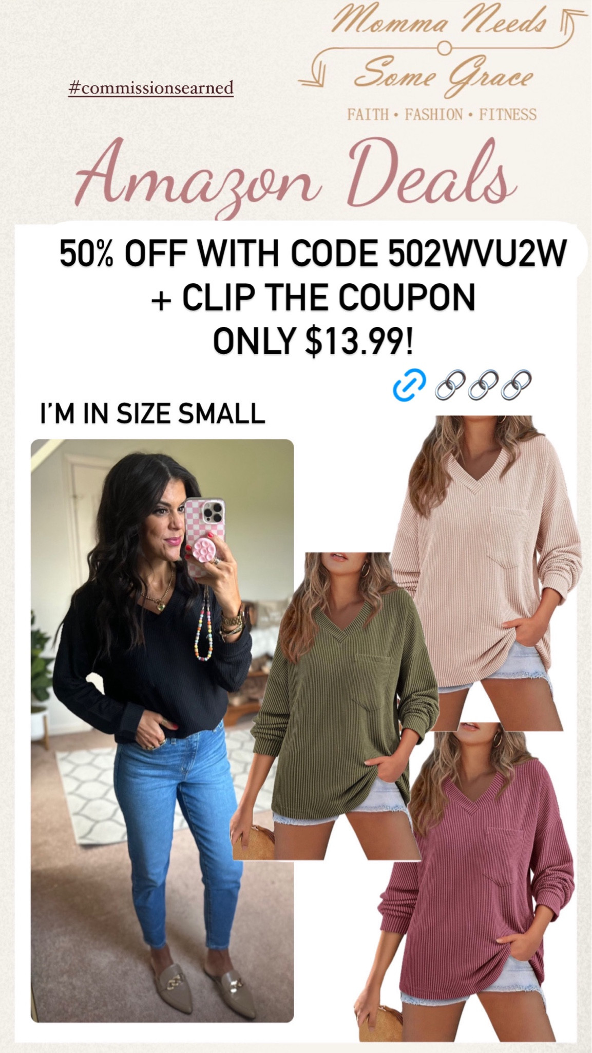 V neck on sale until 9/14! I’m in a small! 

#LTKSaleAlert #LTKFallSale #LTKFindsUnder100