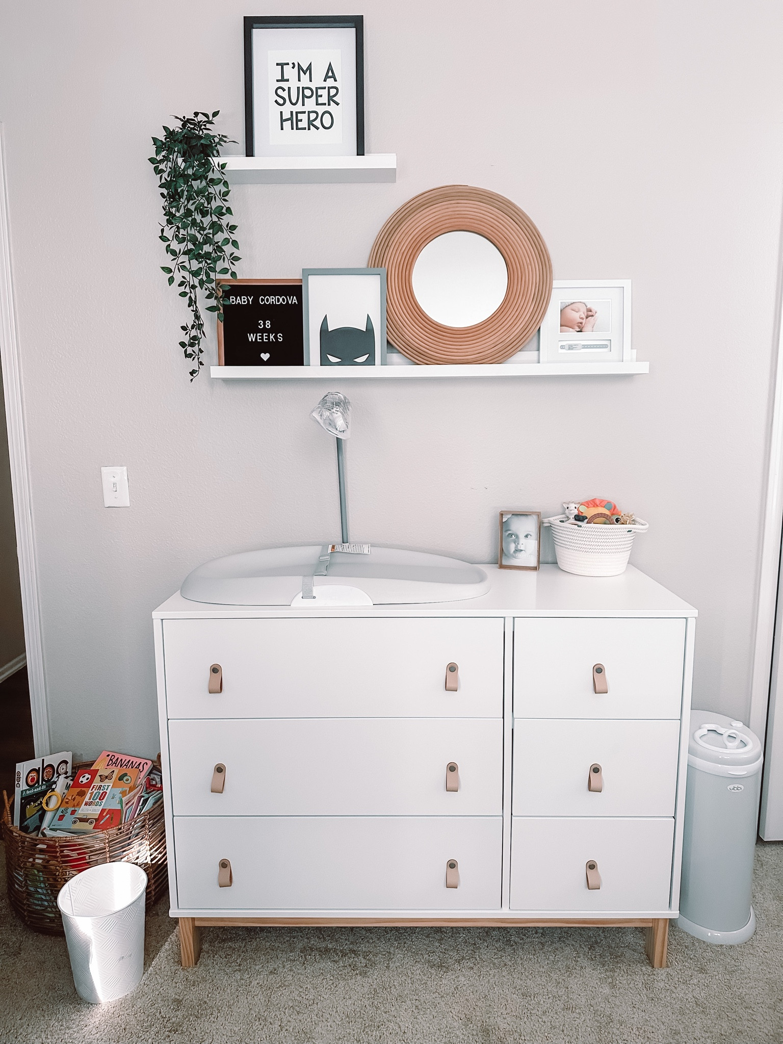 changing table area 💙 


#LTKhome #LTKfamily #LTKbaby