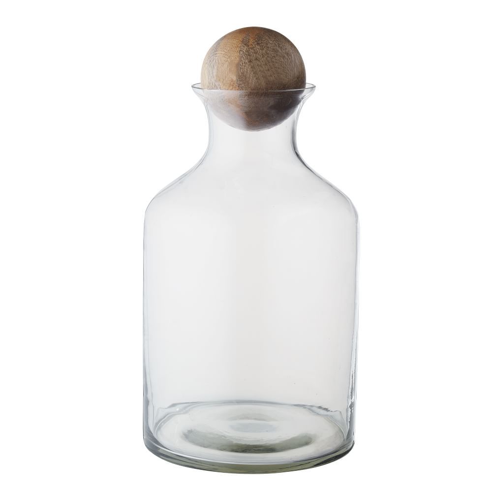 Glass Decanters with Wood Stoppers | West Elm (US)