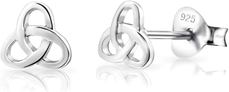 LeCalla Sterling Silver Love Knot Stud Earrings - Lightweight Italian Design Twisted Earrings for... | Amazon (US)