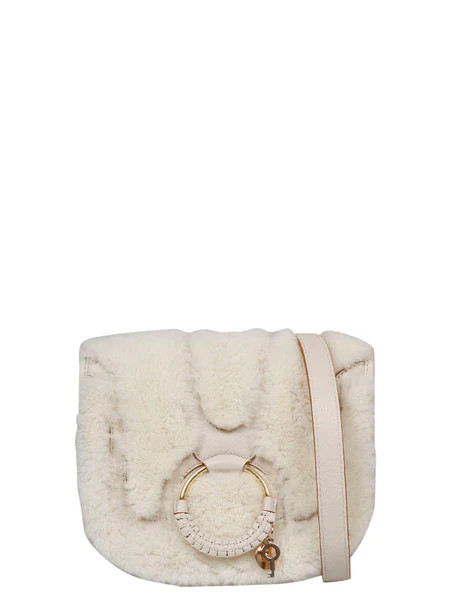 See By Chloé Hana Shearling Shoulder Bag | Cettire Global