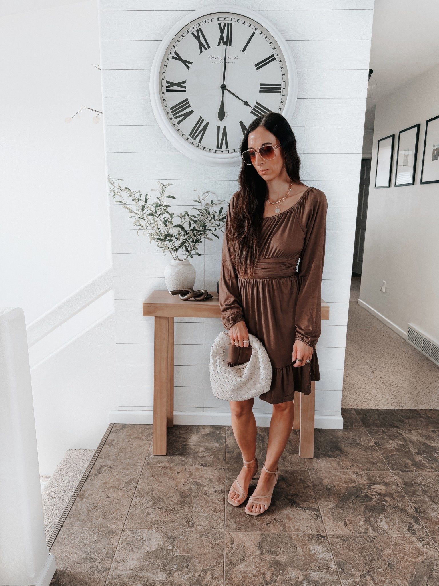 Loving this brown dress. Wearing a small. 

#LTKTravel #LTKSeasonal #LTKWorkwear