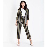Cameo Rose Blue Stripe Trousers New Look | New Look (UK)