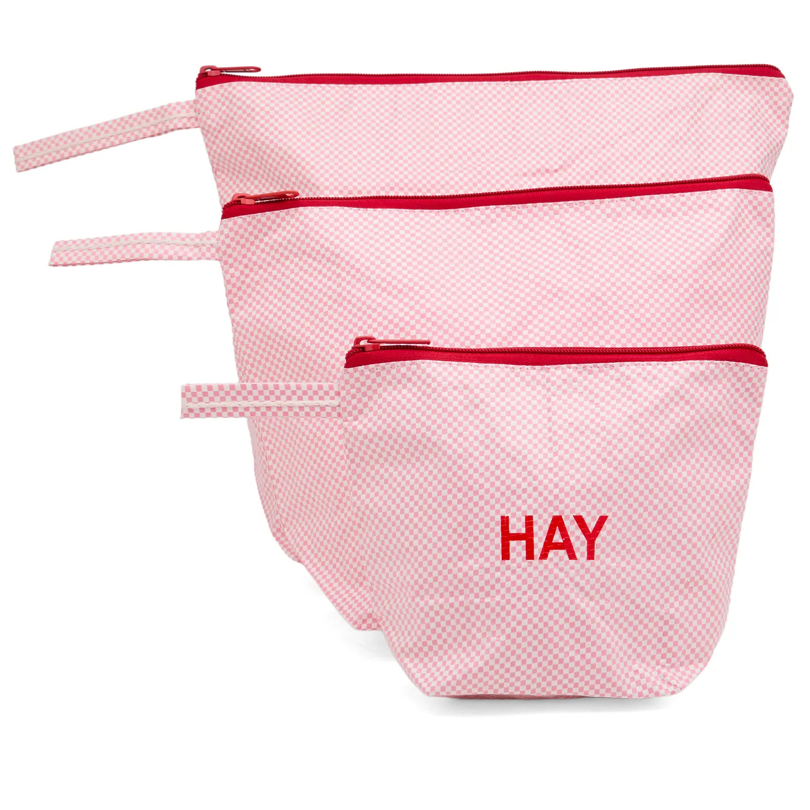 HAY Candy Mono Wash Bag - Wash Set of 3 | END. Clothing