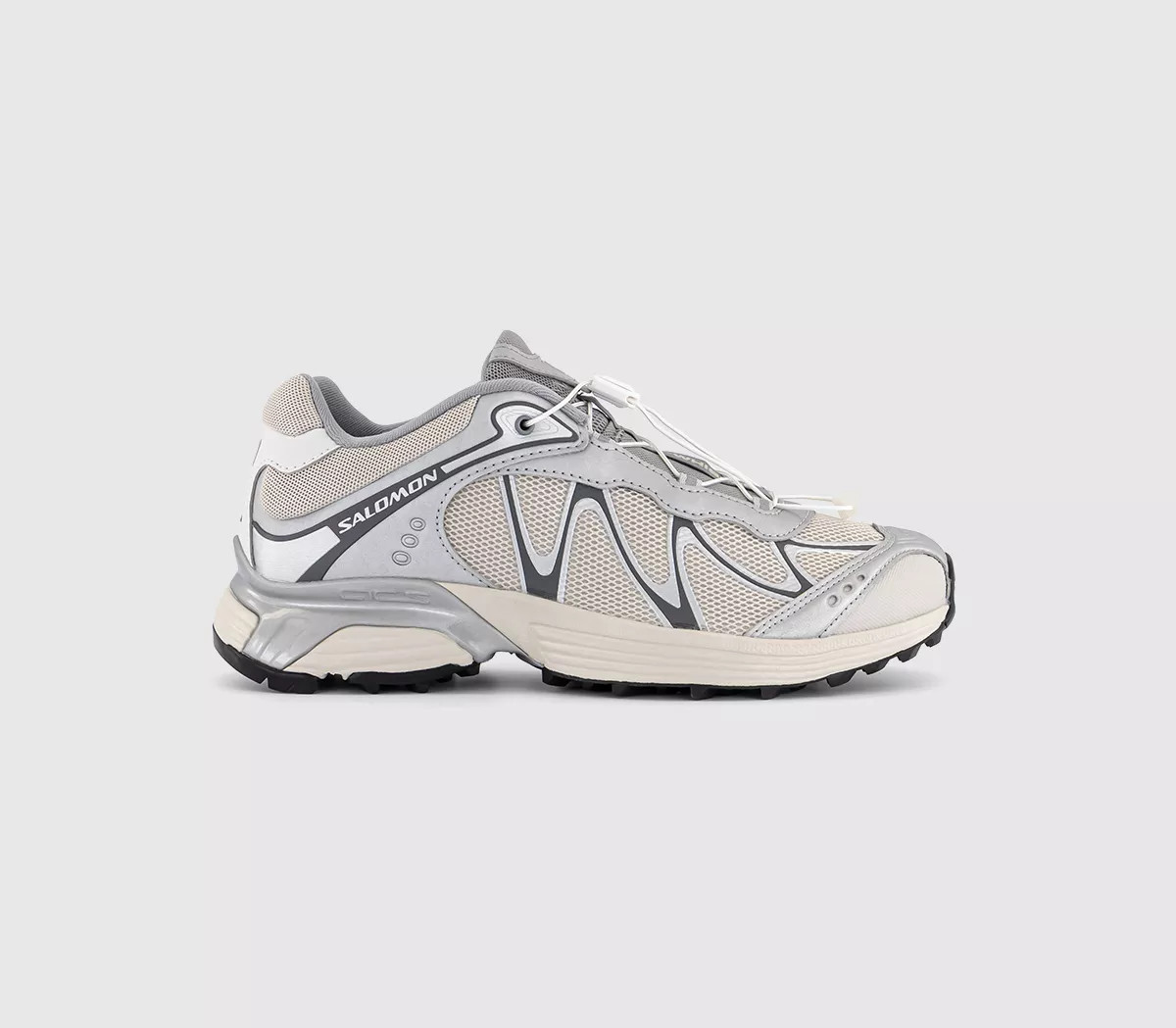 Salomon XT-Whisper Trainers Silver Lunar Rock Silver Cloud - Men's Trainers | Office Shoes (UK)