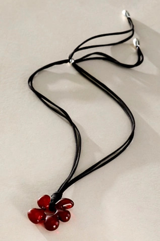Crimson Flower Resin Necklace | Free People (Global - UK&FR Excluded)
