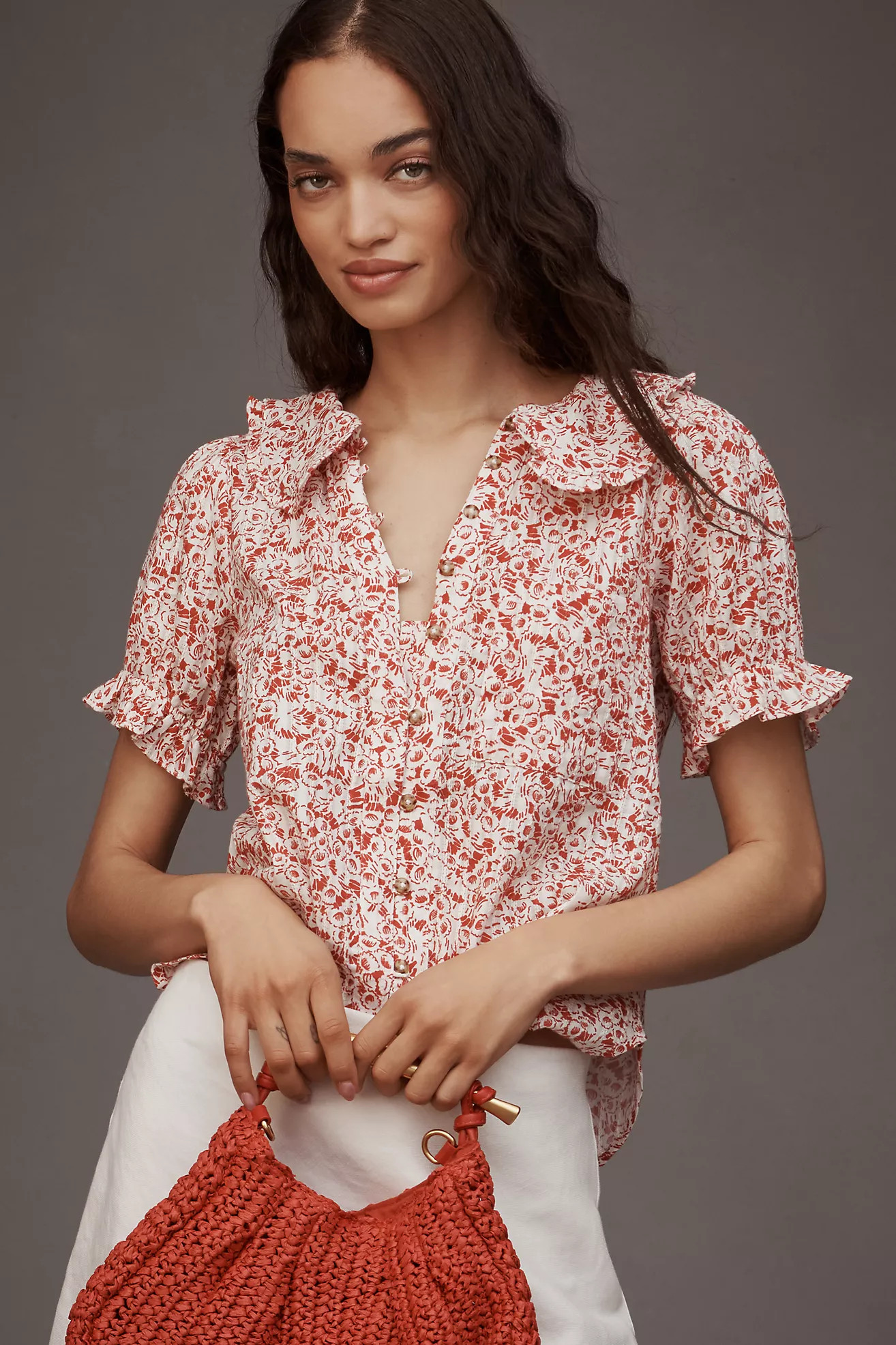 The Keira Blouse by Pilcro | Anthropologie (US)