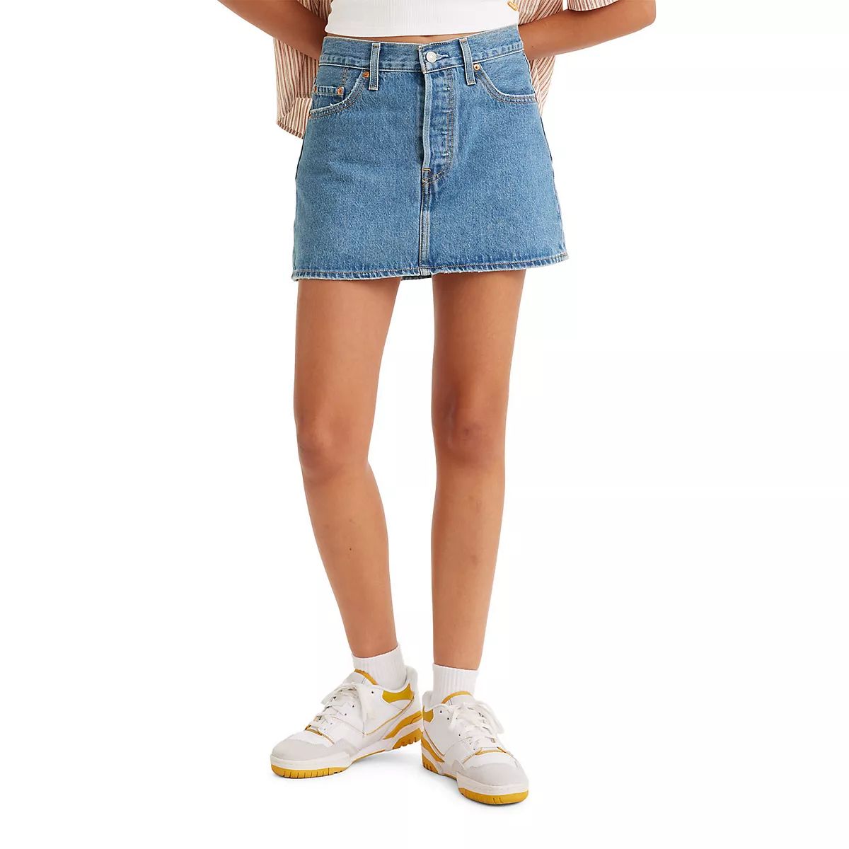 Women's Levi's® A-Line Button Front Mini Skirt | Kohl's