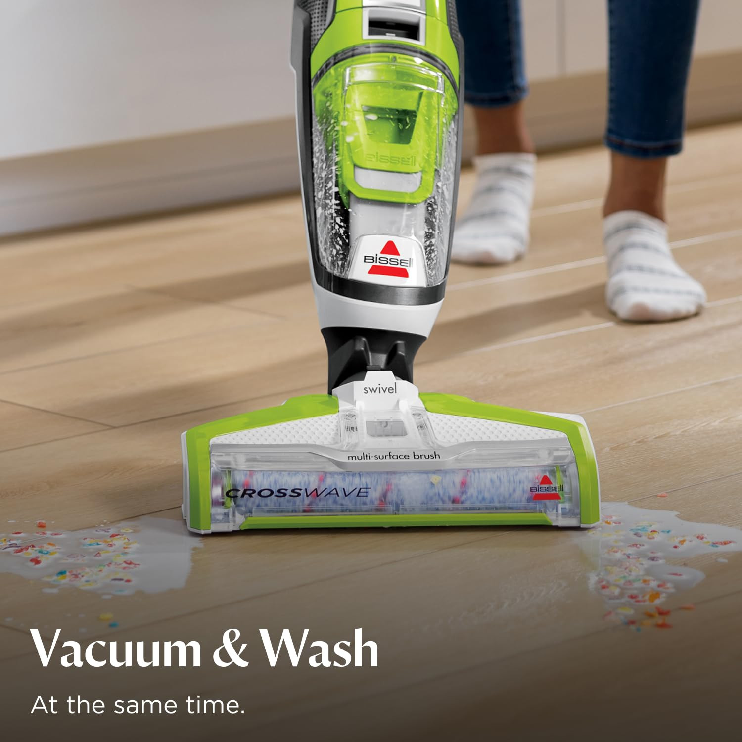 Bissell Crosswave Turbo Vacuum Mop All in One Wet and Dry Vac Combo Hard Floor & Area Rug Cleaner... | Amazon (US)