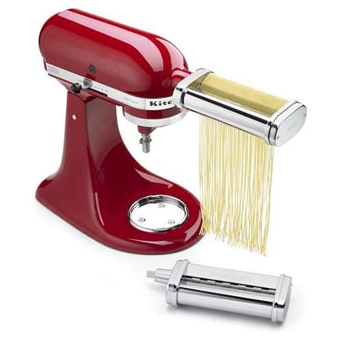 KitchenAid KSMPCA Pasta Cutter Attachment Set (2 Piece), One Size, Silver | Amazon (US)