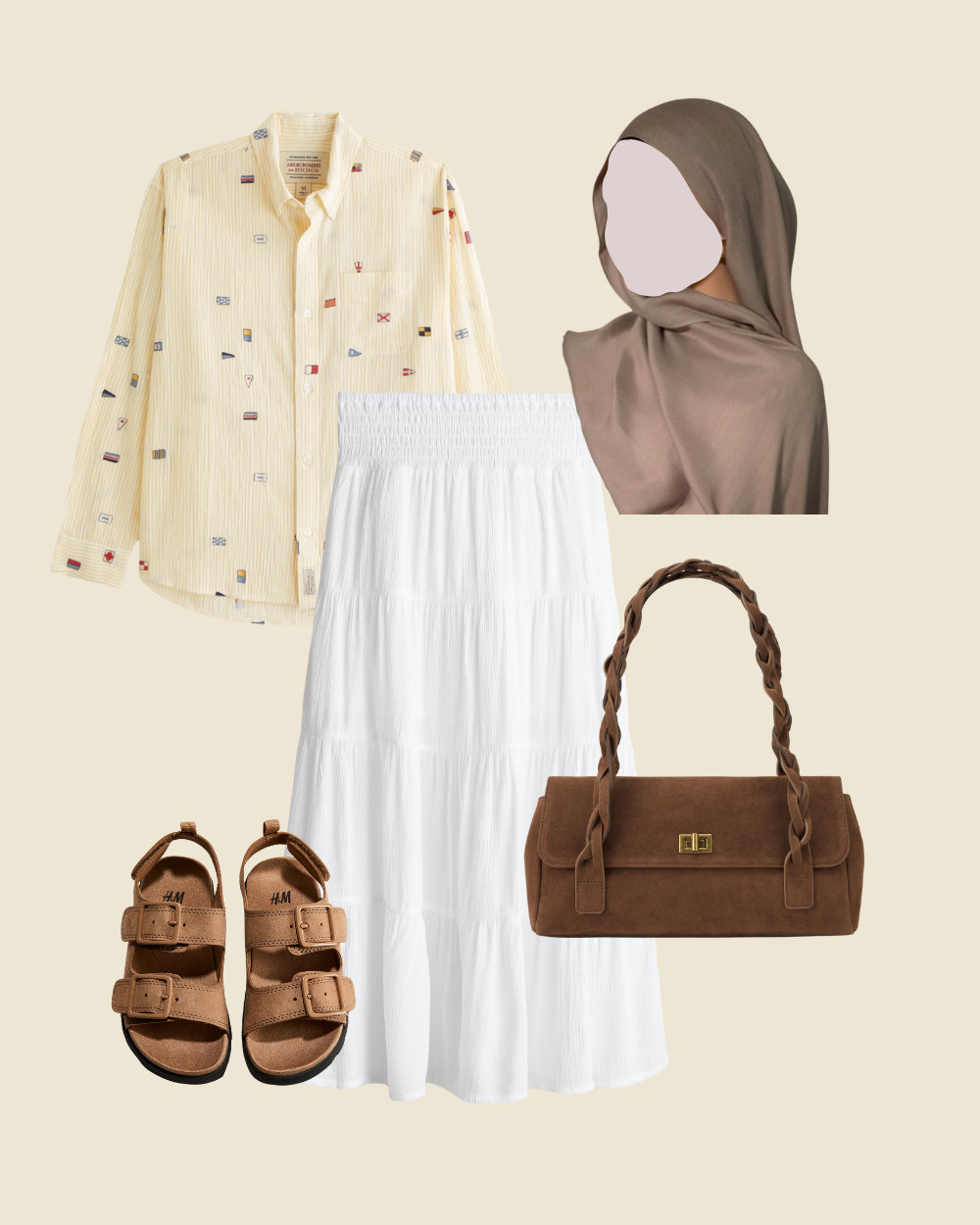 spring summer hijabi style.. hijab look ootd 

 