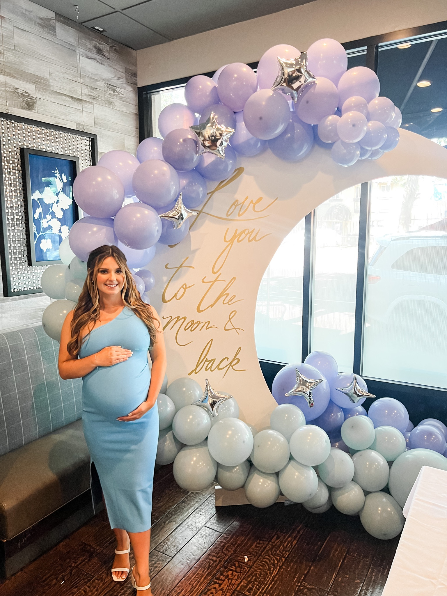 Blue baby shower dress. Bump friendly. Petal & Pup. Size 4

#LTKbump #LTKFind #LTKSeasonal