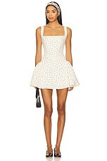MORE TO COME Belina Mini Dress in Cream Polka Dot from Revolve.com | Revolve Clothing (Global)